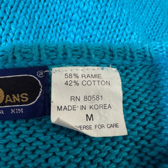 20 Ans Vibrant Multicolor Women's Knit Sweater Sz M - Picture 6 of 8